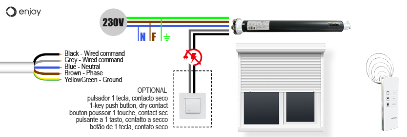 Esquema motor persiana 230V  Electrical circuit diagram, Circuit